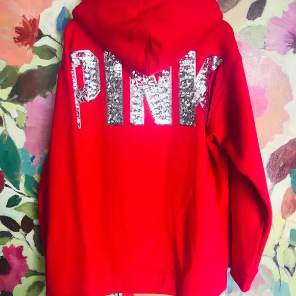 PINK Victoria's Secret Sweaters - PINK VS PINK RED SWEATER🌸